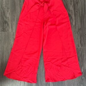 Express Women's Red Wide-Leg Pants